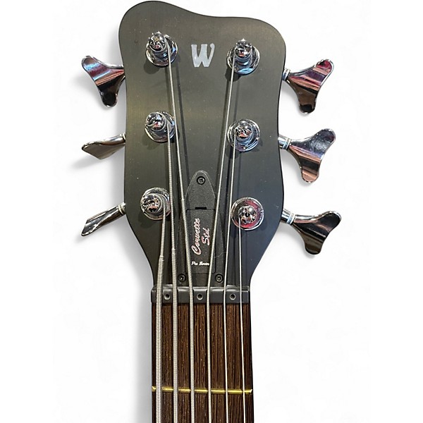 Used Warwick Pro Series Corvette Standard 6 String Natural Electric Bass Guitar