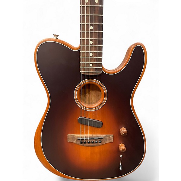 Used Fender Acoustasonic Player Telecaster SHADOW BURST Acoustic Electric Guitar