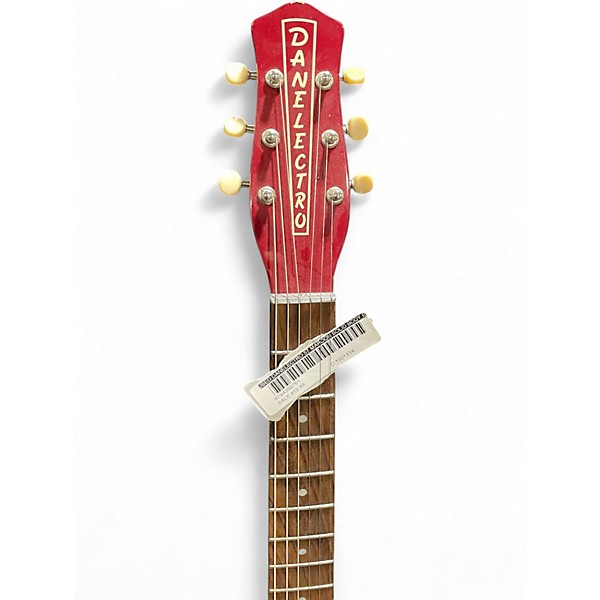 Used Danelectro 57 Maroon Solid Body Electric Guitar