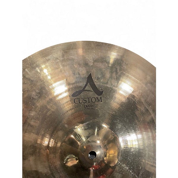 Used Zildjian 17in A Custom Crash Cymbal