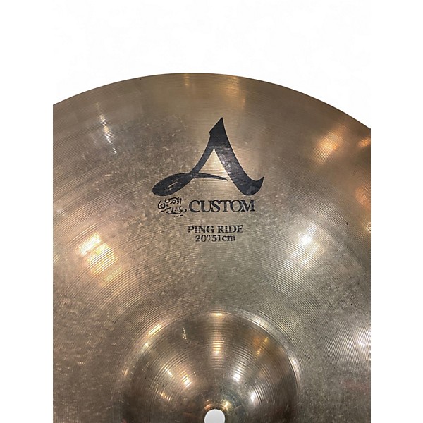 Used Zildjian 20in A Custom Ping Ride Cymbal