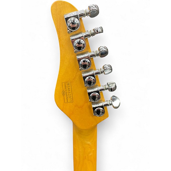 Used Schecter Guitar Research Diamond Series PT Metallic Gold Solid Body Electric Guitar