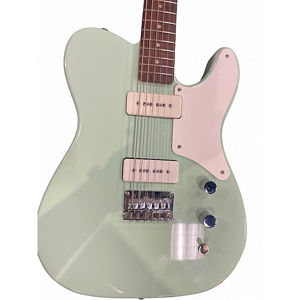 Used Squier Paranormal Baritone Cabronita Telecaster White Solid Body Electric Guitar