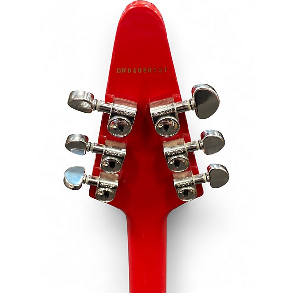 Used 2003 Epiphone 70s Reissue Flying V Red Solid Body Electric Guitar