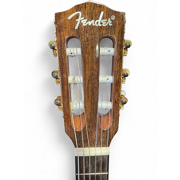 Used Fender CN-240SCE Thinline Natural Classical Acoustic Electric Guitar