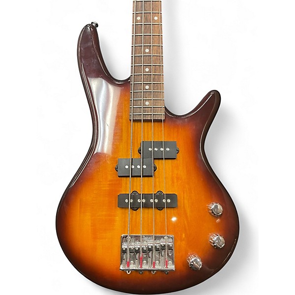 Used Ibanez GIO MICRO SOUNDGEAR Brown Sunburst Electric Bass Guitar