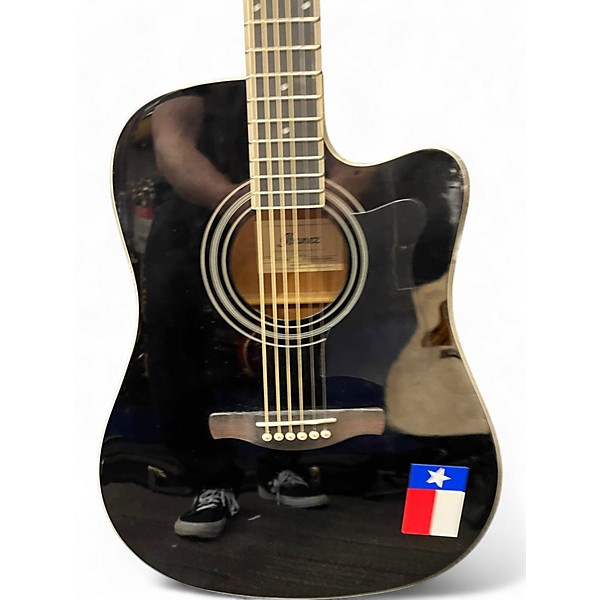 Used Ibanez V70CE Black Acoustic Electric Guitar