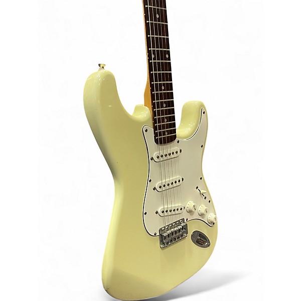 Used Squier Standard Stratocaster White Solid Body Electric Guitar