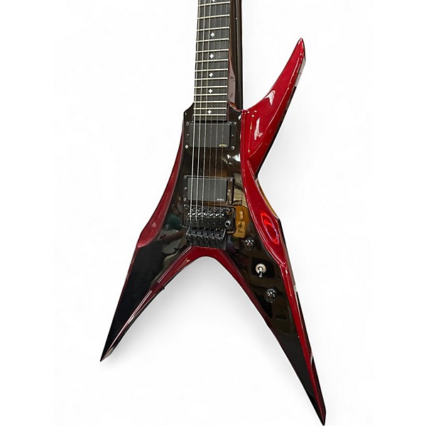 Used DBZ Guitars BIRD OF PREY RED AND BLACK Solid Body Electric Guitar
