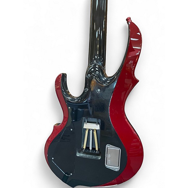 Used ESP CUSTOM BLACK AND RED Solid Body Electric Guitar