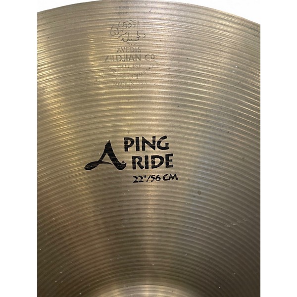 Used Zildjian 22in A Series Ping Ride Cymbal