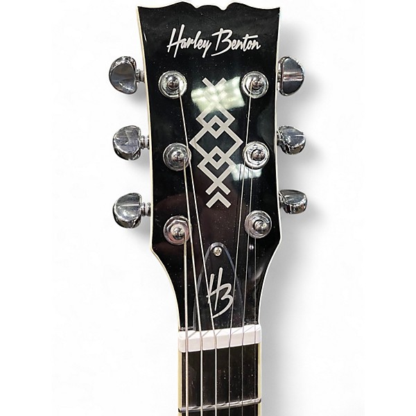 Used Harley Benton SC-Custom III flamed amber burst Solid Body Electric Guitar