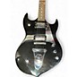 Used Silvertone Paul Stanley PSSN1 black Solid Body Electric Guitar