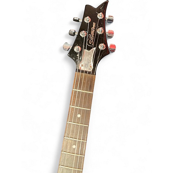 Used Silvertone Paul Stanley PSSN1 black Solid Body Electric Guitar