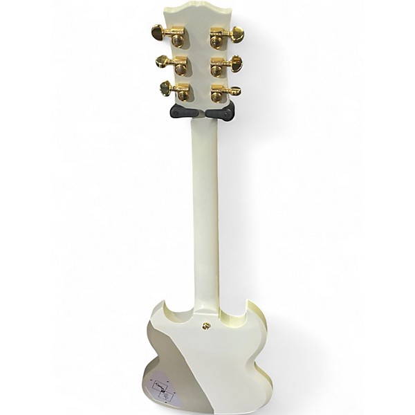 Used Epiphone inspired by gibson 1963 les paul custom white Solid Body Electric Guitar