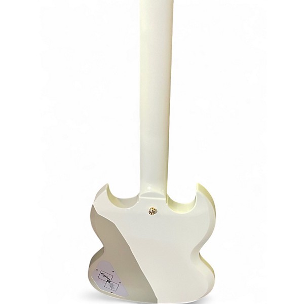 Used Epiphone inspired by gibson 1963 les paul custom white Solid Body Electric Guitar