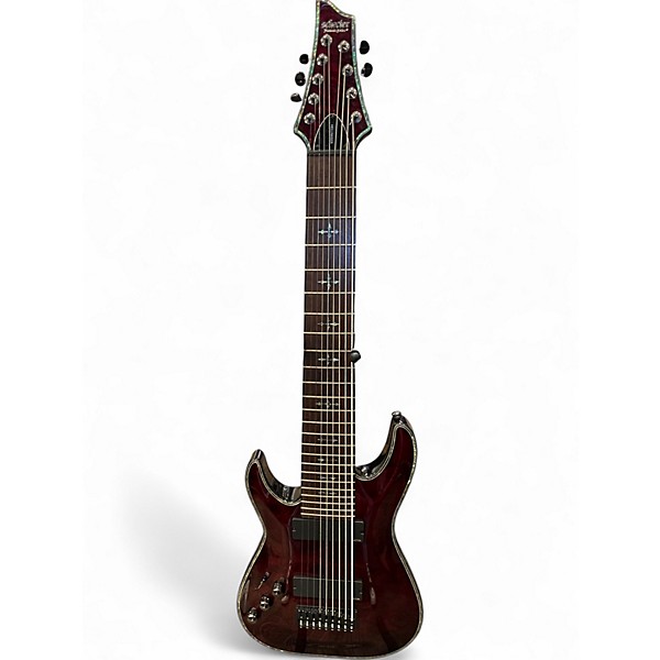 Used Schecter Guitar Research Hellraiser C-9 Left Black Cherry Electric Guitar
