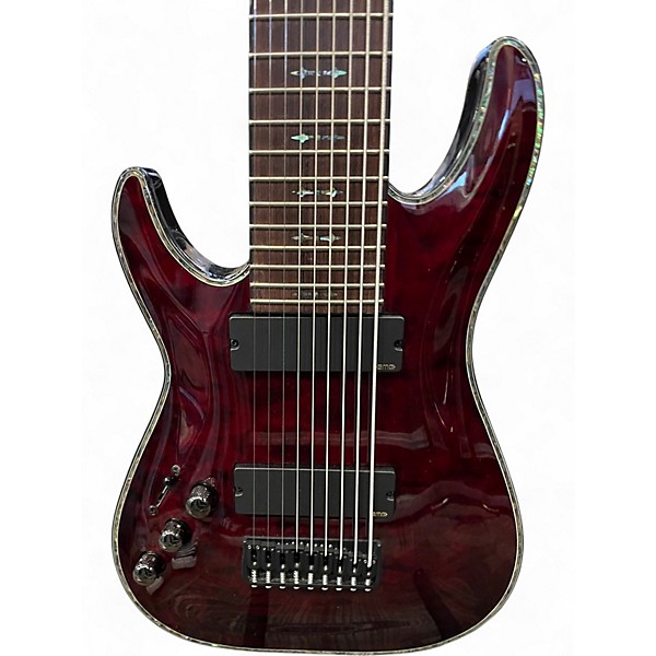 Used Schecter Guitar Research Hellraiser C-9 Left Black Cherry Electric Guitar