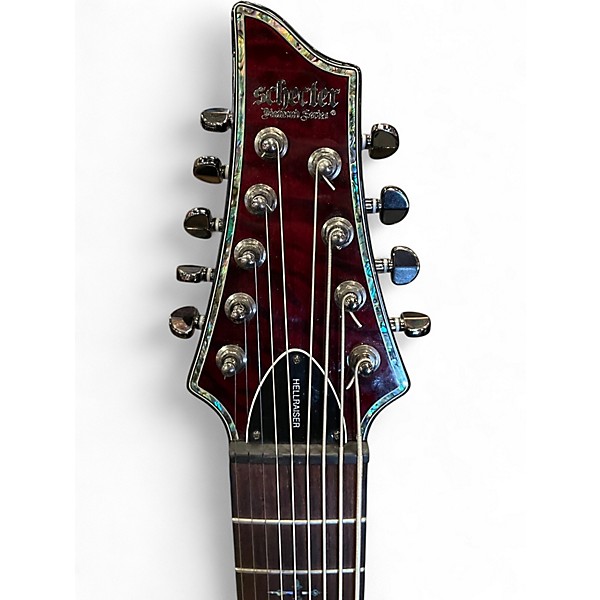 Used Schecter Guitar Research Hellraiser C-9 Left Black Cherry Electric Guitar