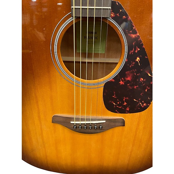 Used Yamaha FGX800C 2 Color Sunburst Acoustic Electric Guitar