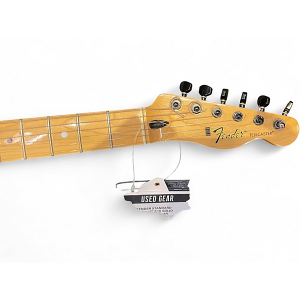 Used Fender Standard Telecaster Black Solid Body Electric Guitar