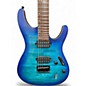 Used Ibanez S621QM Blue Solid Body Electric Guitar