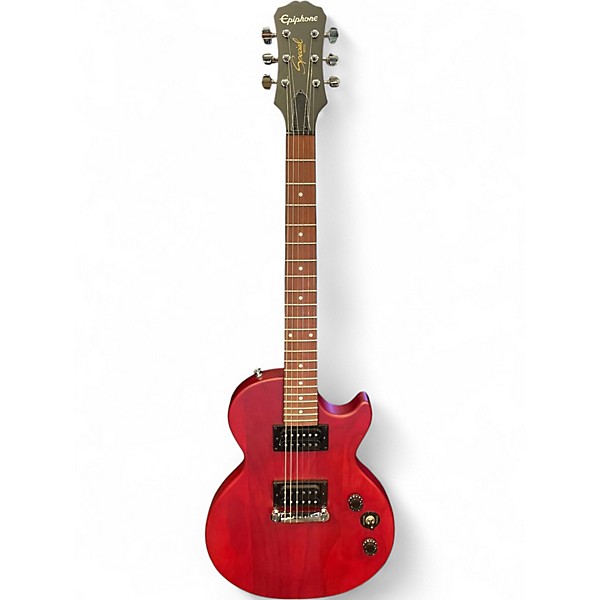 Used Epiphone LES PAUL SATIN SPECIAL  Cherry Solid Body Electric Guitar