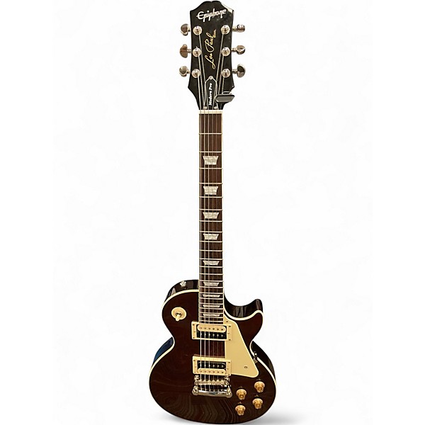 Used Epiphone LES PAUL Modern Pro Trans Crimson Red Solid Body Electric Guitar