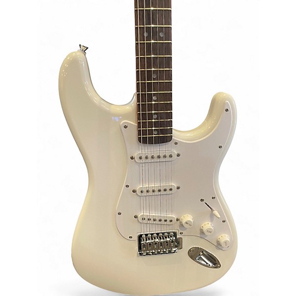 Used Squier Sonic Stratocaster Arctic White Solid Body Electric Guitar