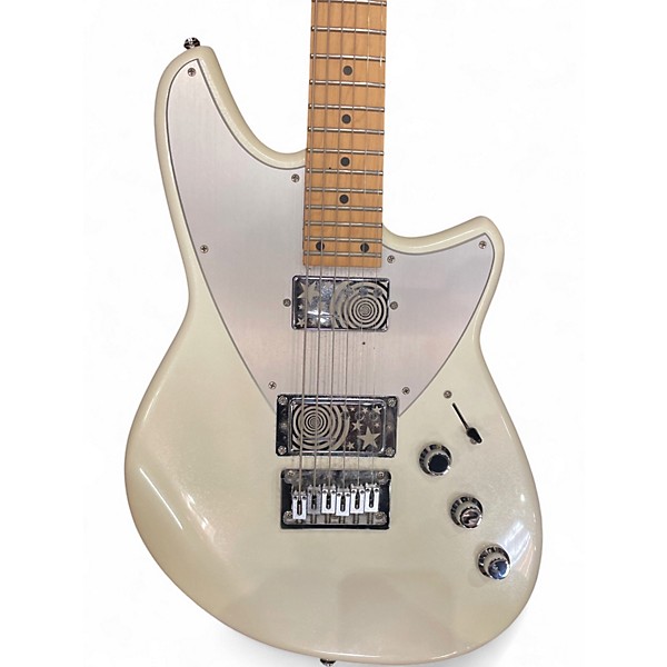 Used Reverend Billy Corgan Signature Drop Z White Solid Body Electric Guitar