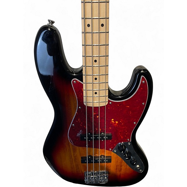Used Squier Affinity Jazz Bass 3 Color Sunburst Electric Bass Guitar