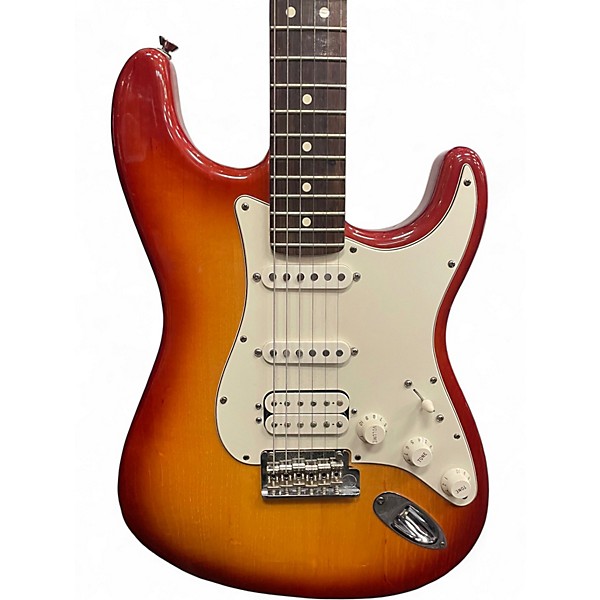 Used 2007 Fender American Standard Stratocaster Sunrise Tea Burst Solid Body Electric Guitar