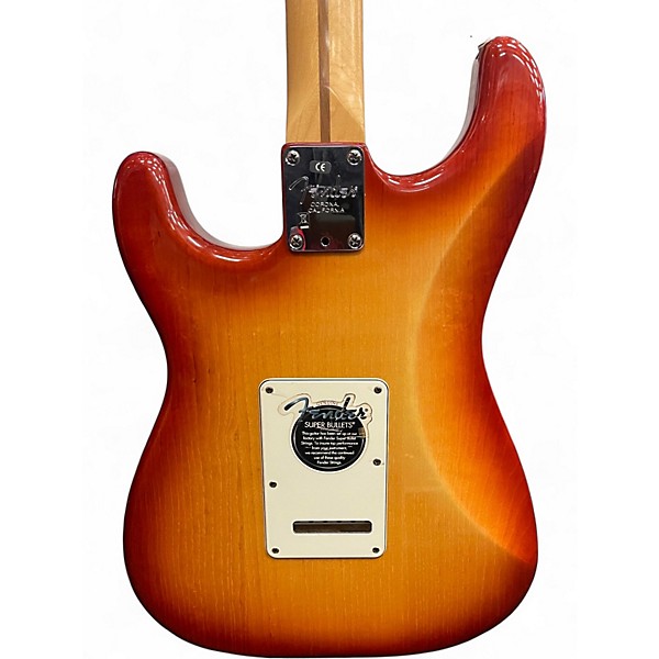 Used 2007 Fender American Standard Stratocaster Sunrise Tea Burst Solid Body Electric Guitar