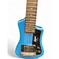 Used Hofner Travel Guitar Blue Electric Guitar