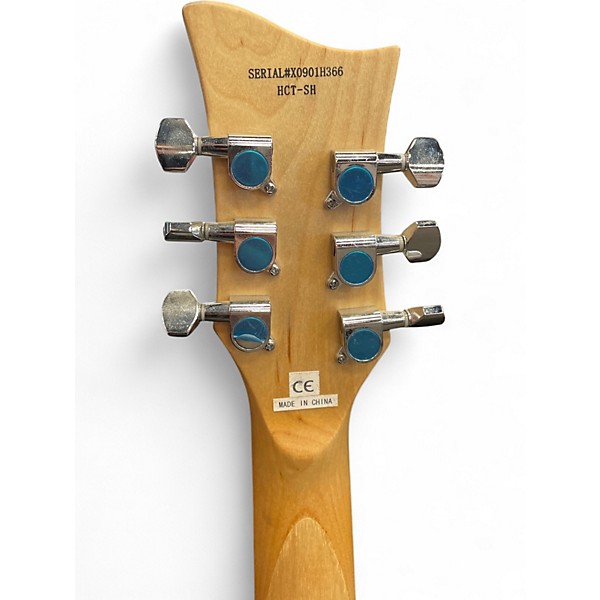 Used Hofner Travel Guitar Blue Electric Guitar