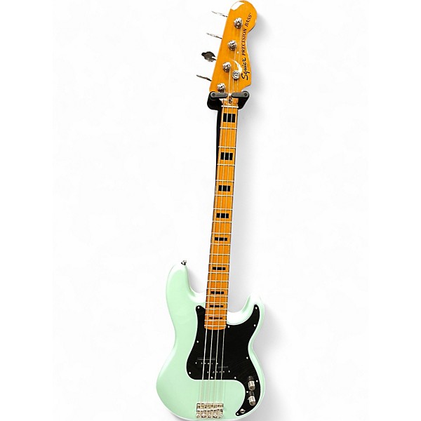 Used Squier Vintage Modified 70S Precision Bass Seafoam Green Electric Bass Guitar