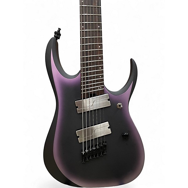 Used Ibanez RGD71ALMS Axion Label Multi-Scale 7 String Aurora Burst Solid Body Electric Guitar