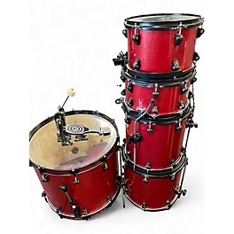 Used ddrum 5 Piece Journeyman Player Metallic Red Drum Kit