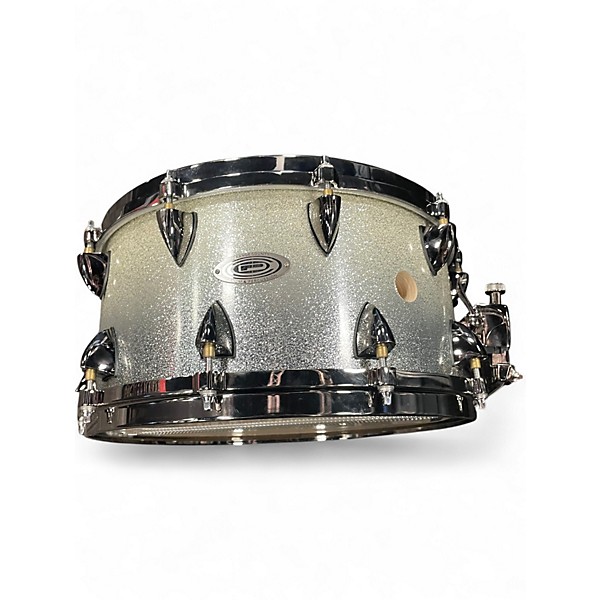 Used 2020s Orange County Drum & Percussion 14in MAPLE 25 PLY VENTED SNARE Silver Sparkle Drum