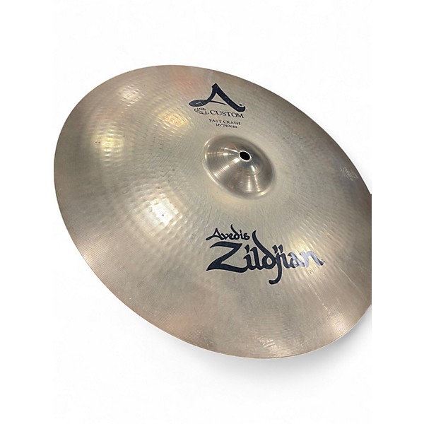 Used 2000s Zildjian 16in A Custom Crash Cymbal