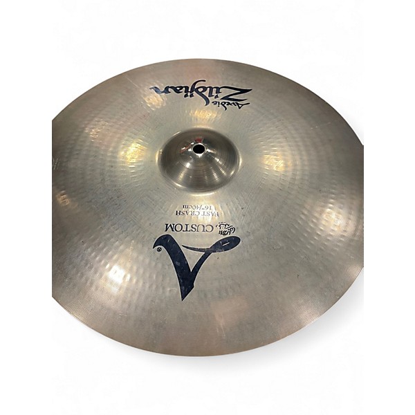 Used 2000s Zildjian 16in A Custom Crash Cymbal