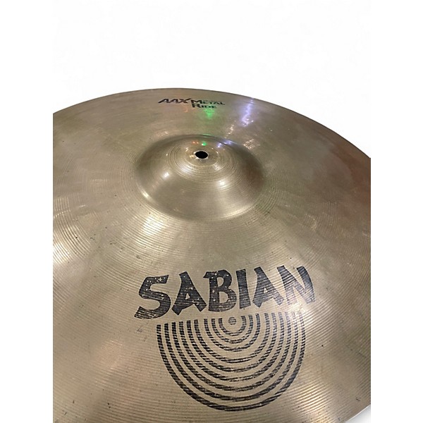 Used 2000s SABIAN 20in AAX METAL RIDE Cymbal