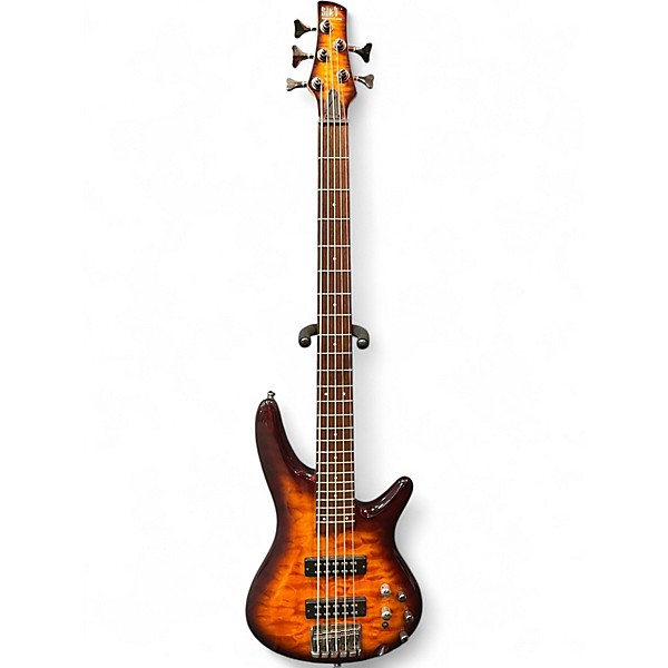Used Ibanez SR405EQM Sunburst Electric Bass Guitar