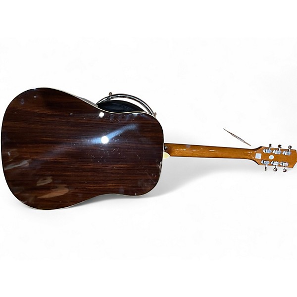 Used Silvertone 955 Dreadnought Black Acoustic Guitar