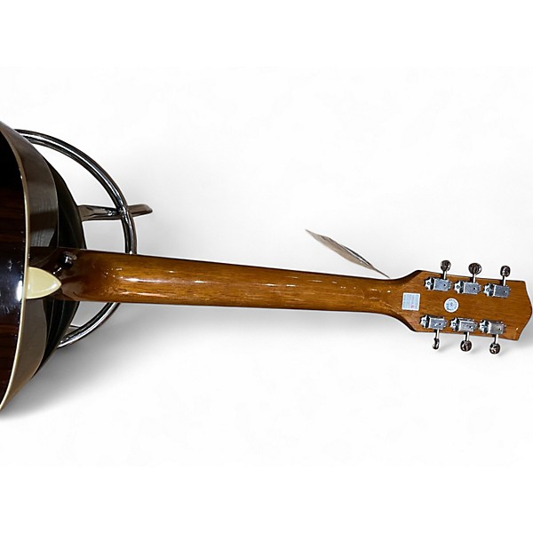 Used Silvertone 955 Dreadnought Black Acoustic Guitar