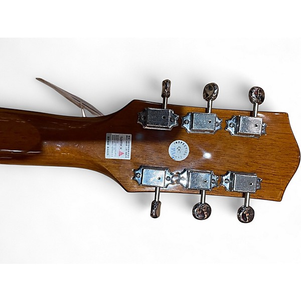 Used Silvertone 955 Dreadnought Black Acoustic Guitar