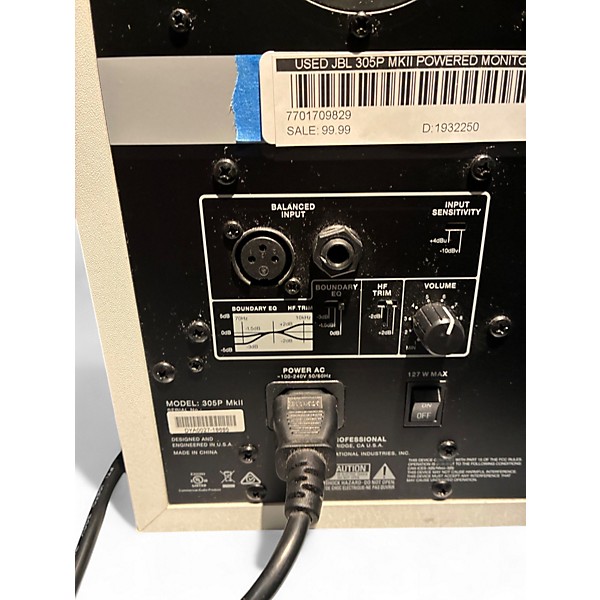 Used JBL 305p mkii Powered Monitor