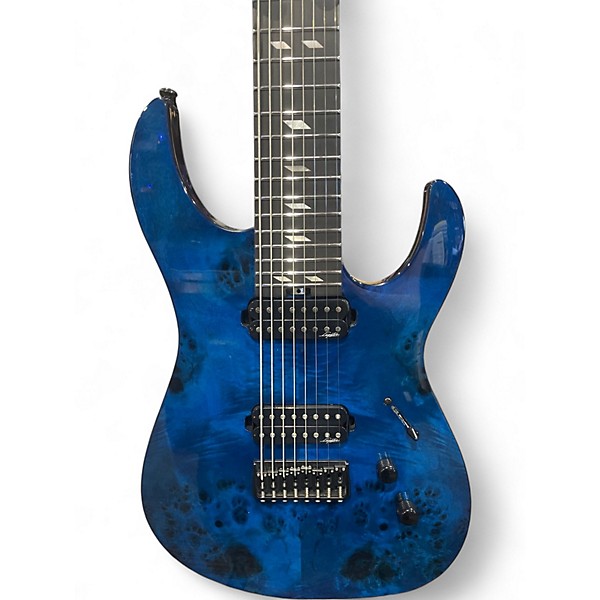 Used Legator N8SS Blue Burl Solid Body Electric Guitar