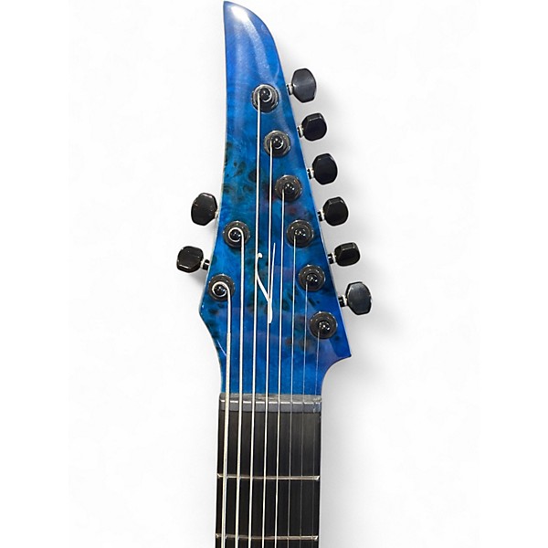 Used Legator N8SS Blue Burl Solid Body Electric Guitar