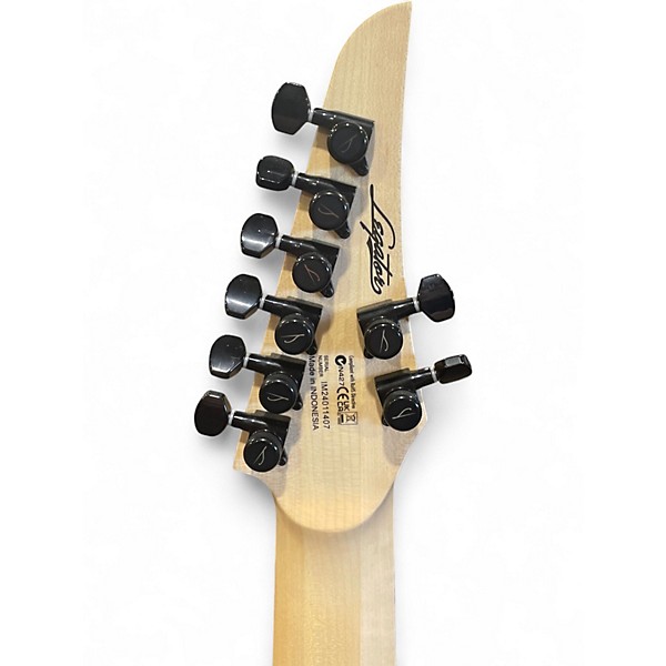 Used Legator N8SS Blue Burl Solid Body Electric Guitar